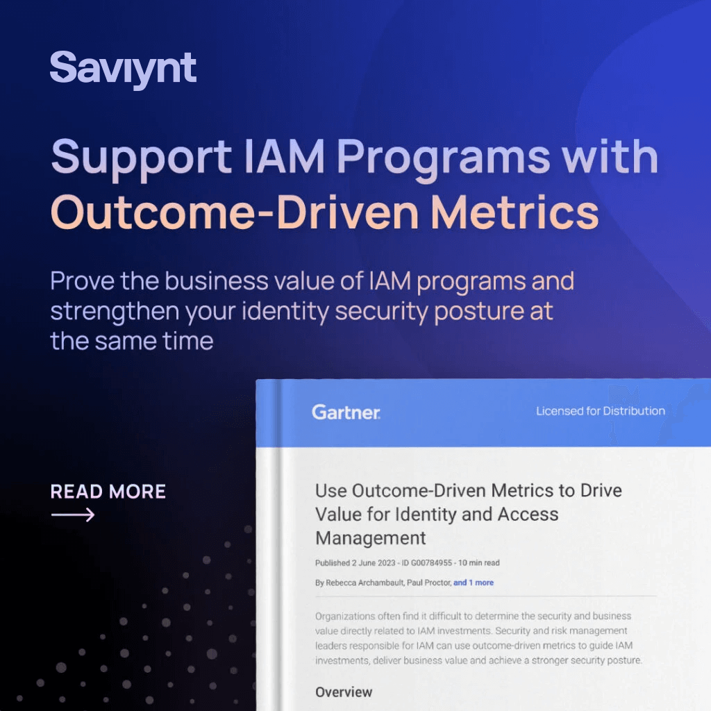 Support IAM Programs with Outcome-Driven Metrics
