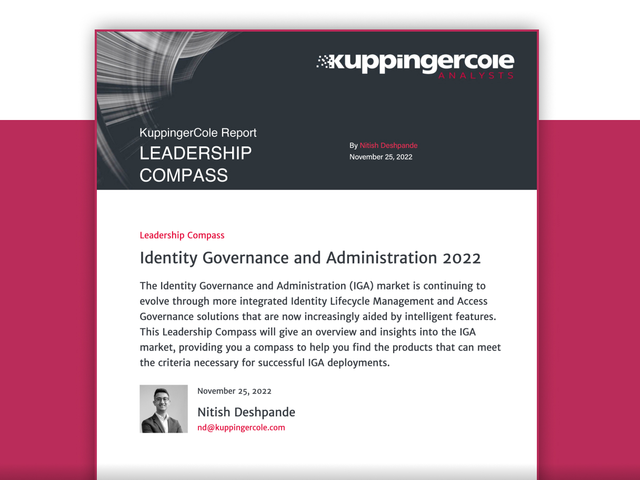 KuppingerCole 2022 Leadership Compass Report for IGA